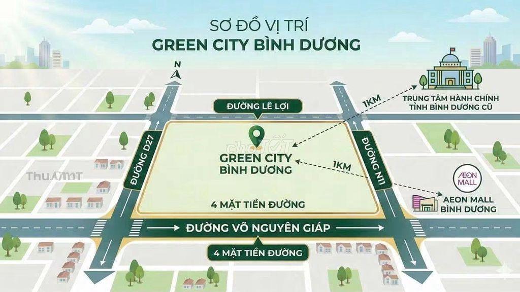 GREEN CITY – SHOPHOUSE 2 MẶT TIỀN ĐƯỜNG D27  kinh doanh buôn bán tốt