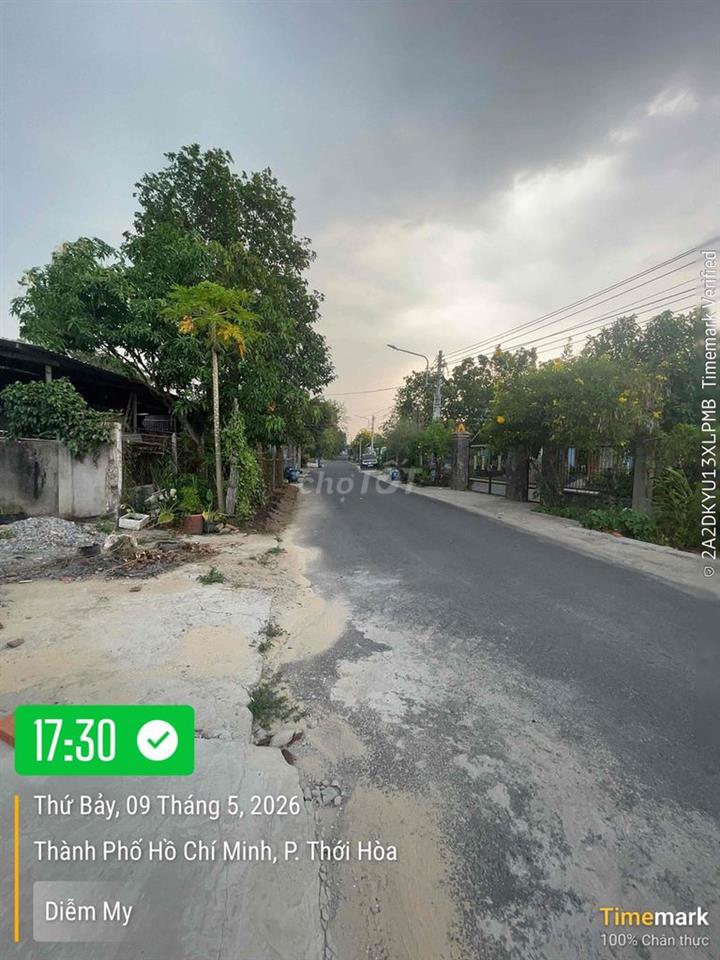 nhà đã hoàn thành, sau lưng cây xăng thới Hoà, bến cát 100m2 2ti280