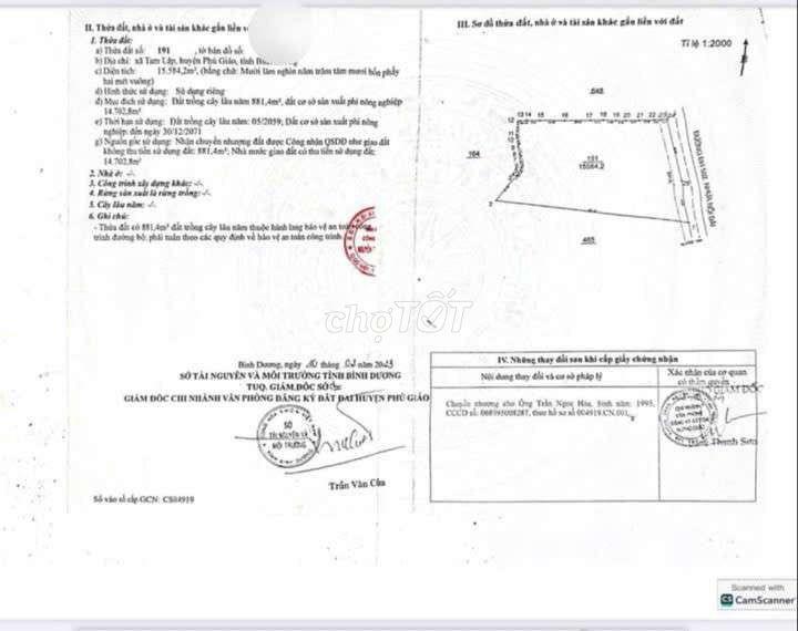 Đất SKC sản xuất kinh doanh đóng tiền 1 lần 50 năm 1,6ha giá 27,3