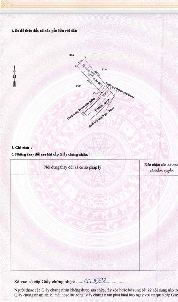 cần Bán lô đất đường nhựa. gần ngã 4 Bình trị. gần chợ. gần UBND phườg