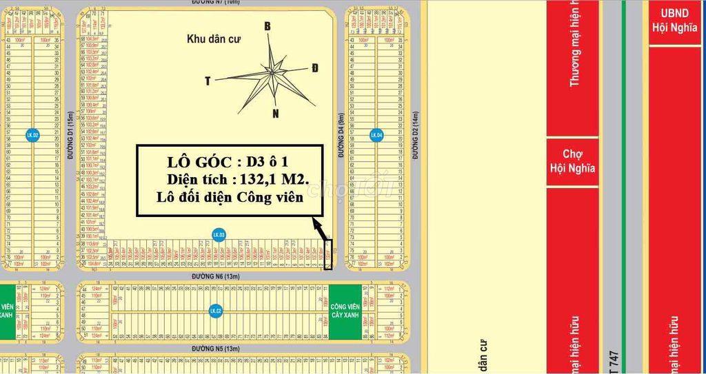 Lô Góc KDC Hội Nghĩa, P. Bình Cơ, HCM