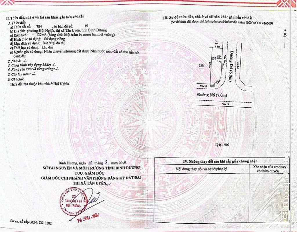 Lô Góc KDC Hội Nghĩa, P. Bình Cơ, HCM