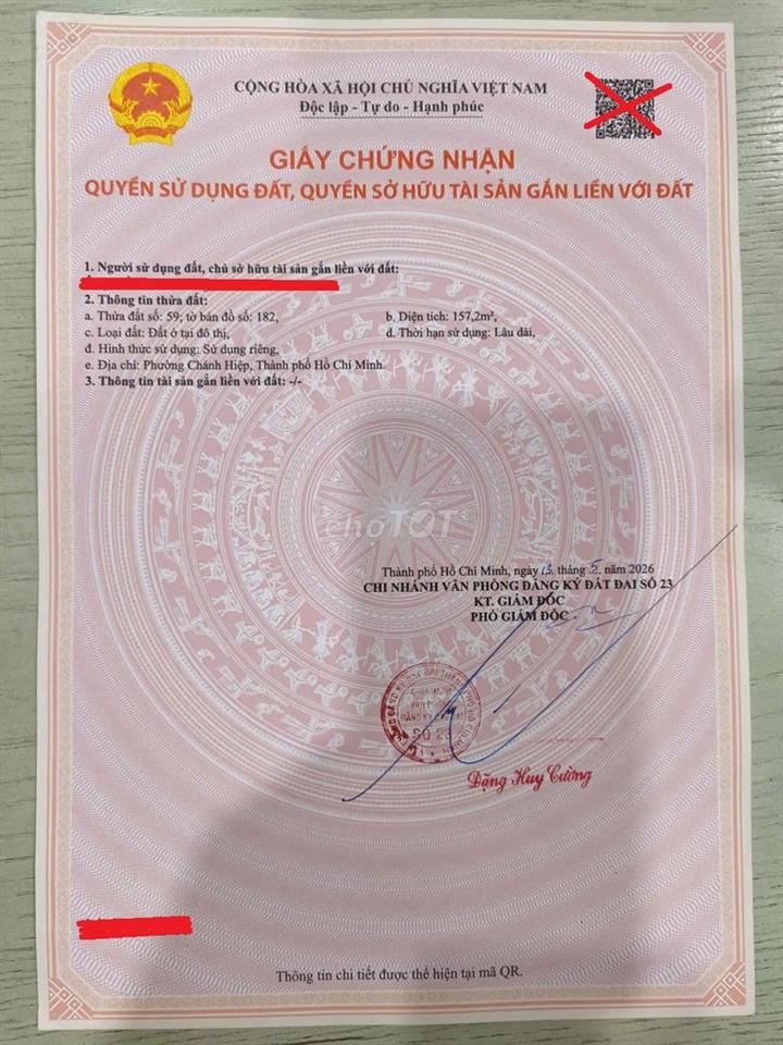 Bán đất Hồ Văn Cống, Thủ Dầu Một