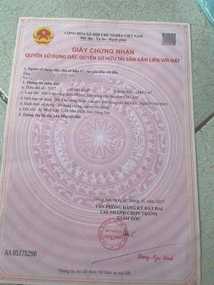Bán Gấp Nhà Vườn Nha Bích Gần KCM Becamex