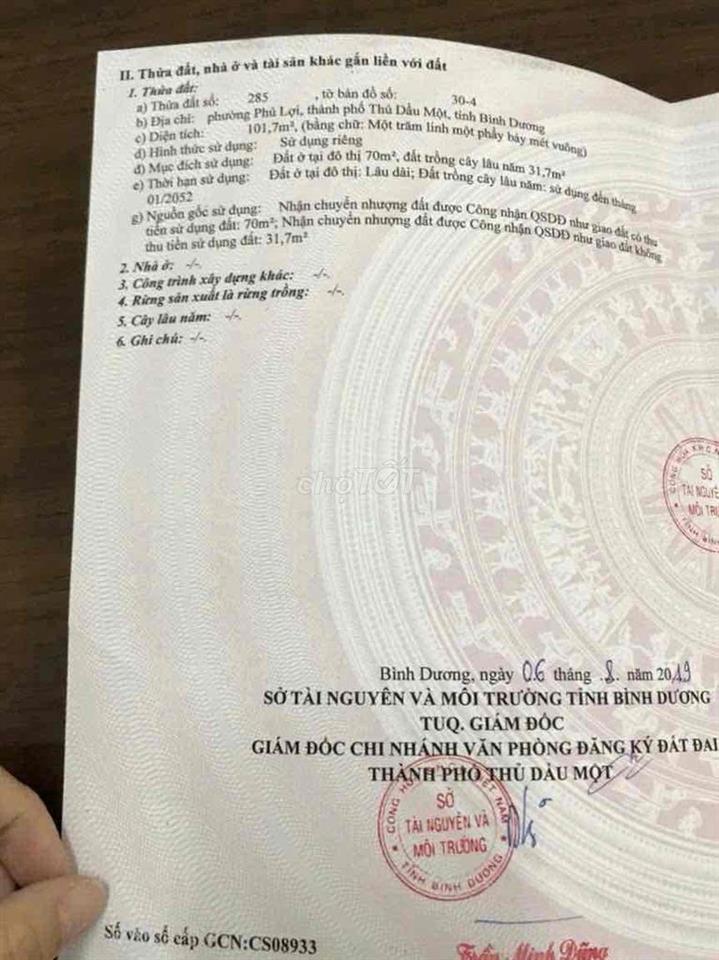Chinh chu can ban nha cap 4