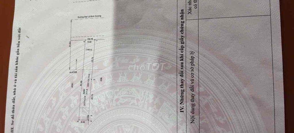 cần bán gấp lô đất 6x47