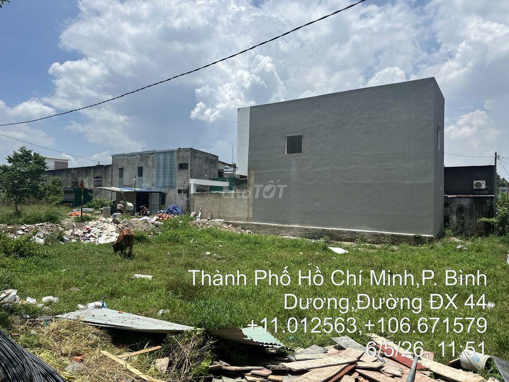 Bán đất mặt tiền ĐX-057, Phú Mỹ, TDM, diện tích 99m2 (TC 60m2)