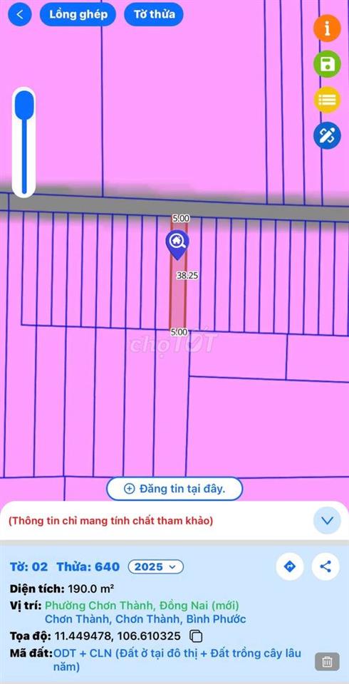 Đất thổ cư ngay thị trấn thuận tiện kinh doanh