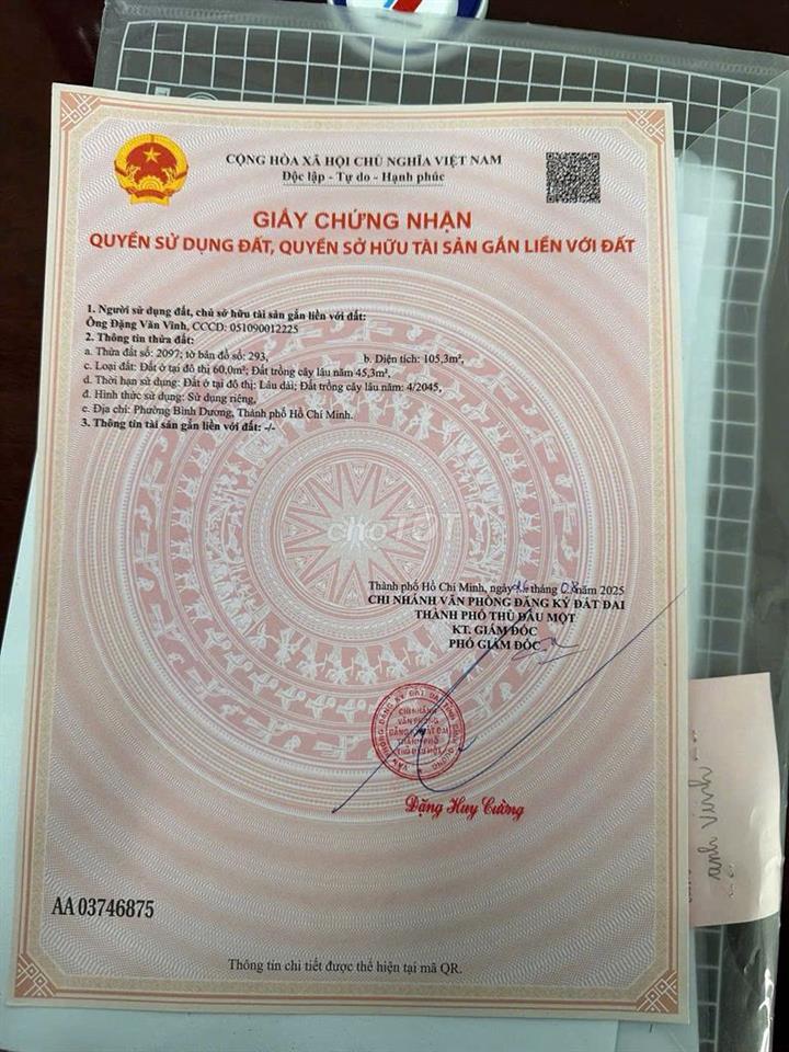 Cần bán lô đất