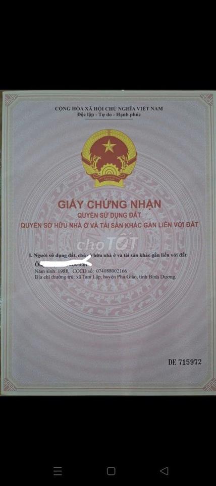 đất chính chủ cần bán giá 2ty 2