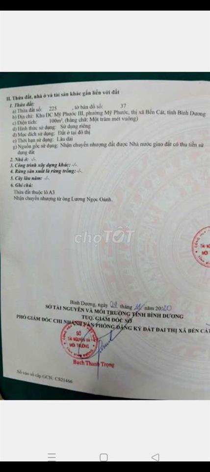 gia đình cần bán đất phường Mỹ Phước 