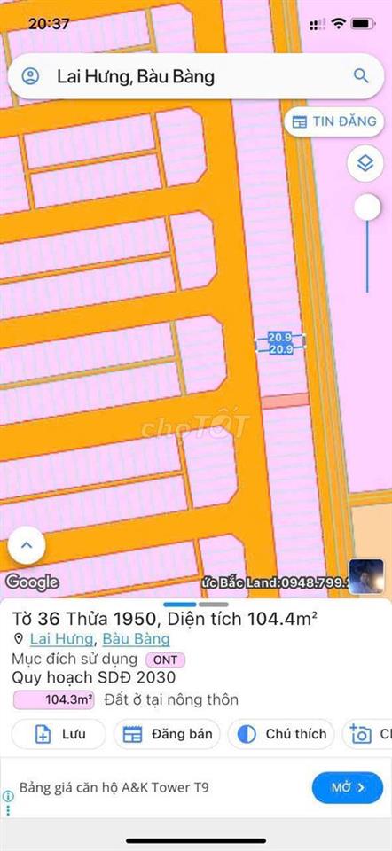 ĐẤT CHÍNH CHỦ THỔ CƯ 100%