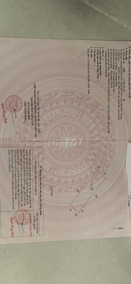 Đất thổ cư tan uyen ngộp cần bán gấp
