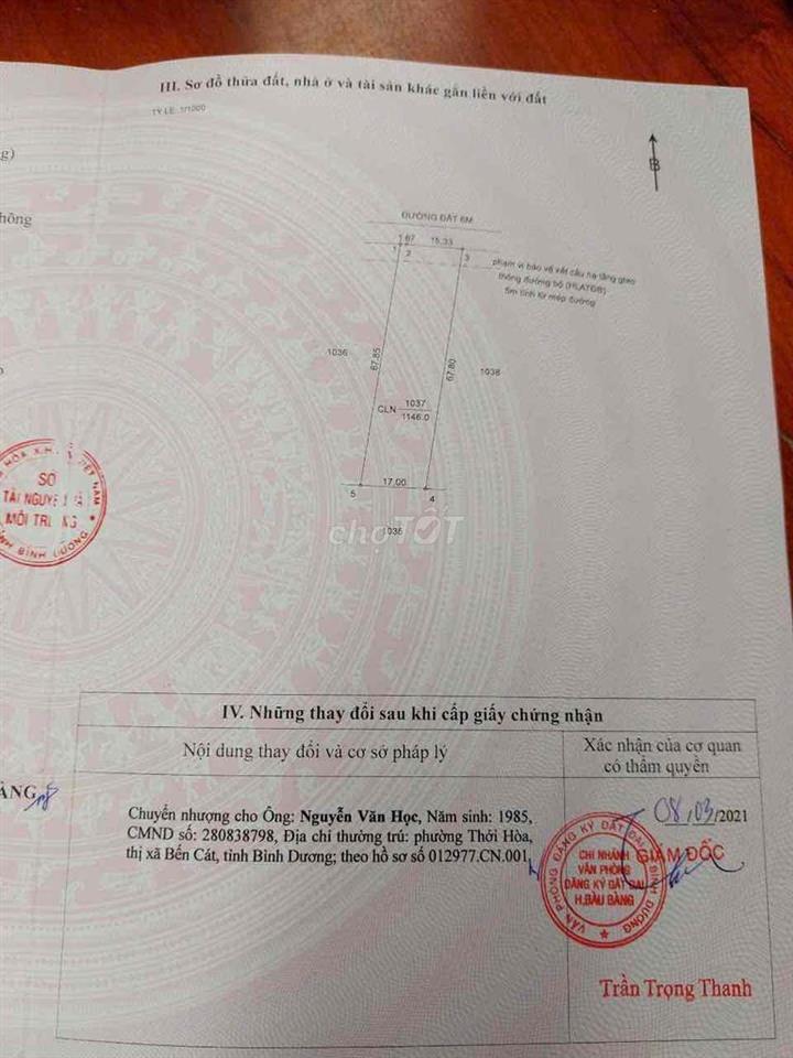 Hạ giá thêm 200 triệu bán gấp đất cao su ngay chợ Long Nguyên