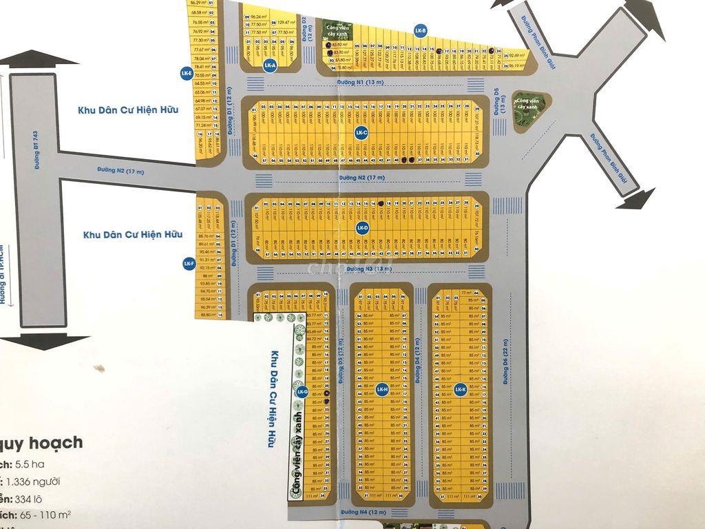 Chính chủ cần bán đất 5X17m dự án khu nhà ở An Phú 