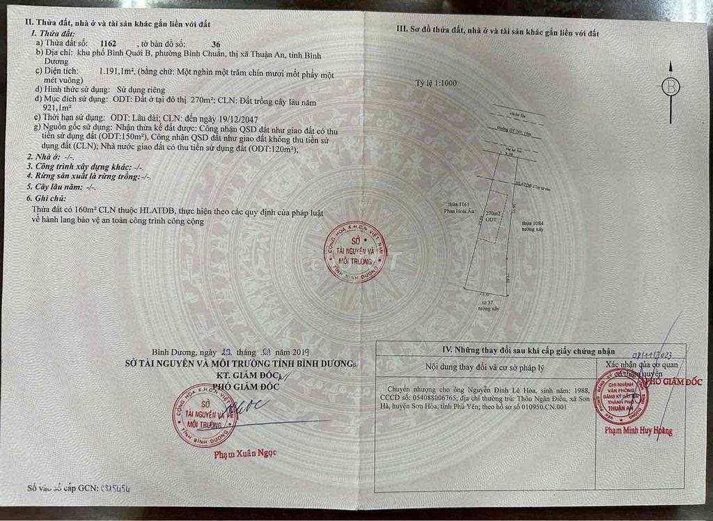 Đất MT đường ĐT743_p.Bình Chuẩn Tp.Thuận An__ 35 tỷ 5