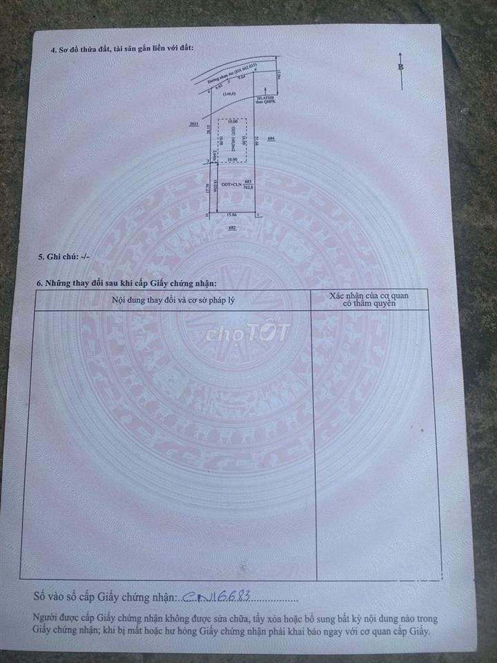 Chính chủ cần bán 768m2 có thổ cư ngay sát quốc lộ 13