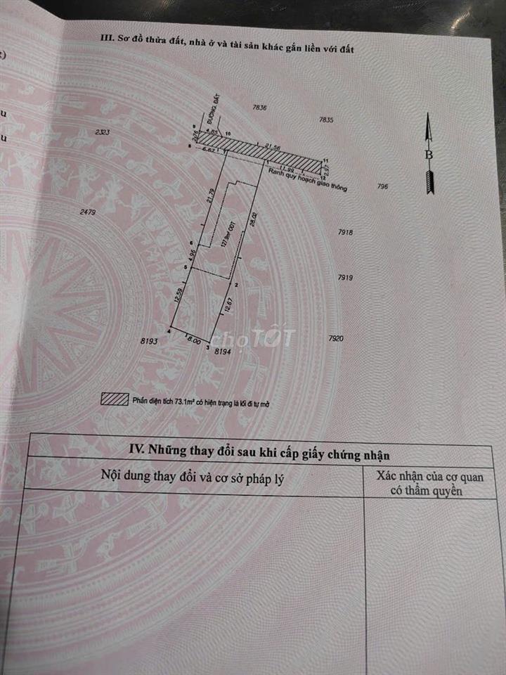 CHÍNH CHỦ BÁN LÔ ĐẤT ĐẸP TP. DĨ AN