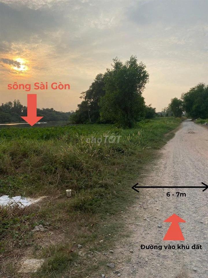 Bán đất P.Tây Nam Tp HCM giáp rạch, gần sông SG, tiện ra TL744 .