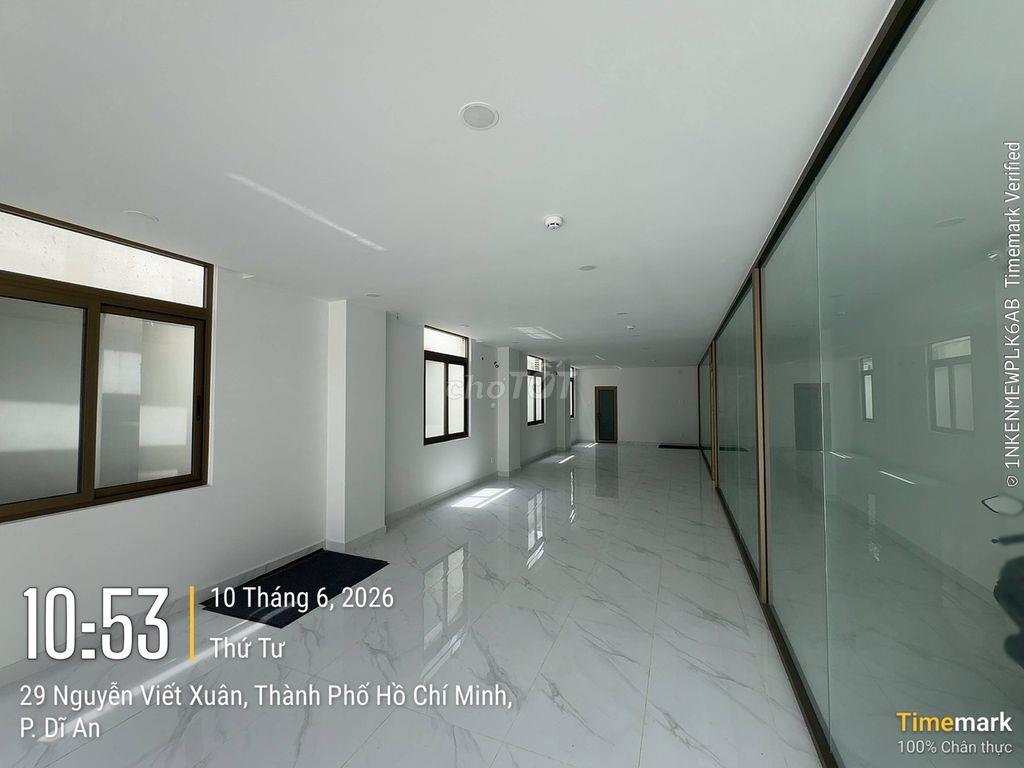 CHO THUÊ TÒA NHÀ VĂN PHÒNG 1 TRỆT - 2 TẦNG CÓ THANG MÁY TẠI DĨ AN