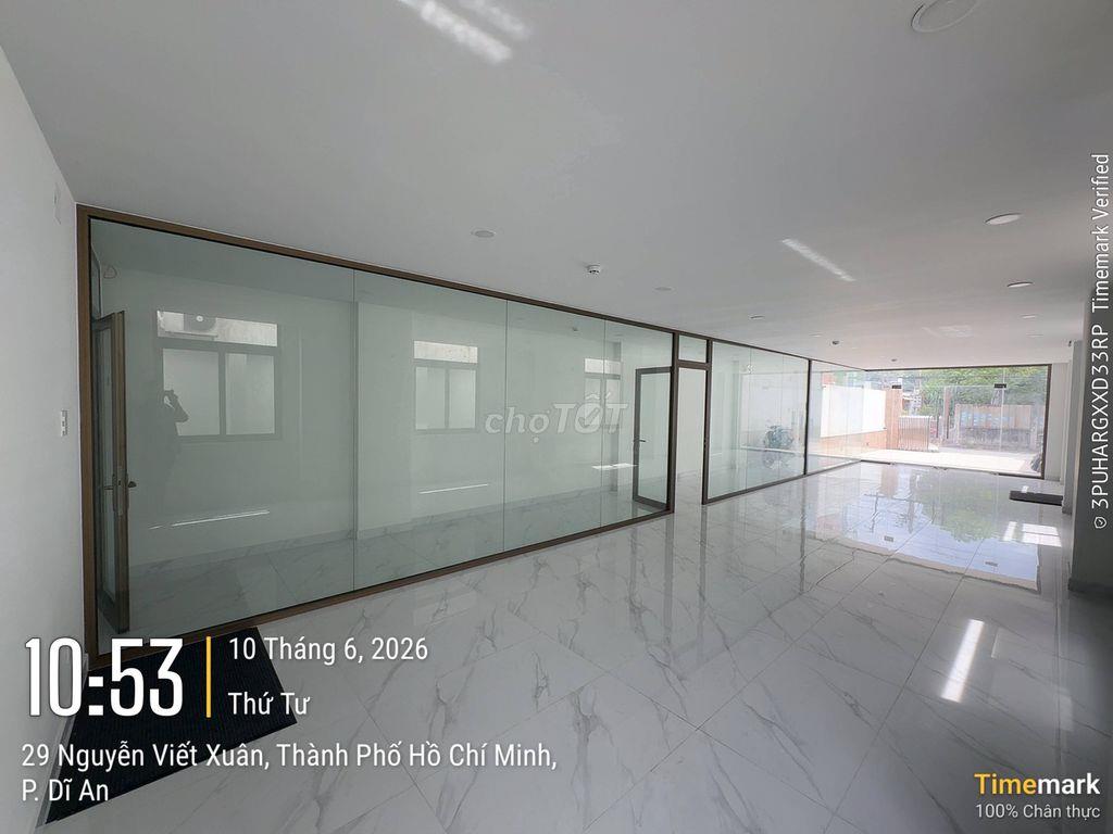 CHO THUÊ TÒA NHÀ VĂN PHÒNG 1 TRỆT - 2 TẦNG CÓ THANG MÁY TẠI DĨ AN