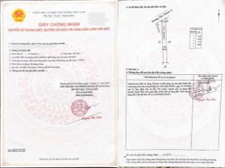 CHÍNH CHỦ BÁN ĐẤT TÂN THÀNH 23 (367.9m² – ĐẤT SẴN NỀN – Full thổ cư