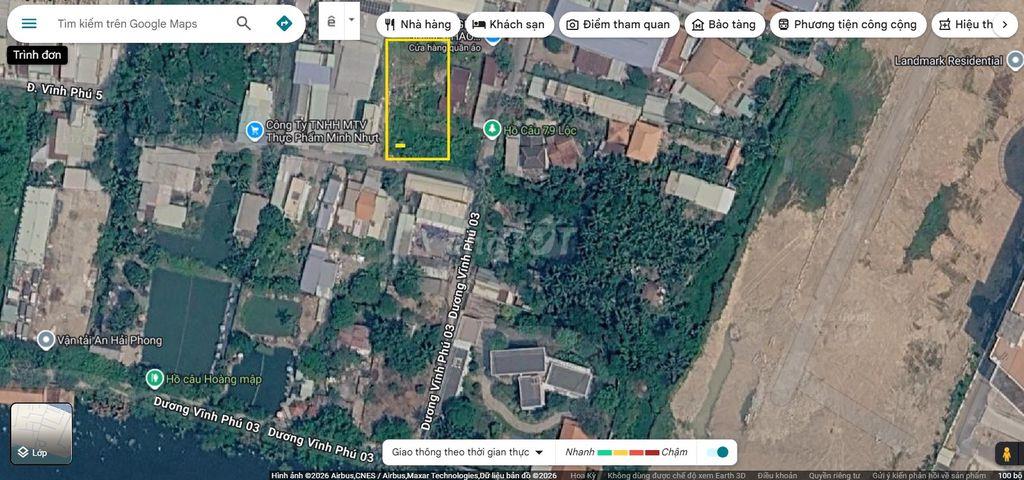 📍 CHO THUÊ ĐẤT 500 m² – GẦN QL13, KHU VỰC VEN SÔNG( Gần Cầu Vĩnh Bình)
