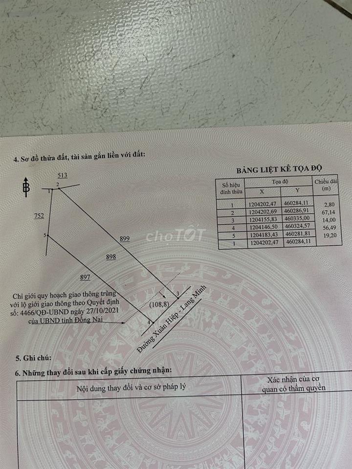 Đất Mặt Tiền nhựa TP Đồng Nai Khu Du Lịch Núi Chứa chan Gia Lào