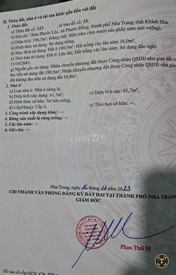 Bán Nhà 3 Mặt Tiền Phước Lộc Phước Đồng Nha Trang Ngang 7.5m Sổ Riêng