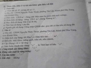 Nhà Hẻm Nguyễn Thiện Thuật Tân Lập Nha Trang   Dòng Tiền Ngang 6,5m