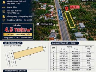 ĐẤT THỔ CƯ MẶT ĐƯỜNG DT7 NINH THỌ GIÁ RẺ ĐẦU TƯ