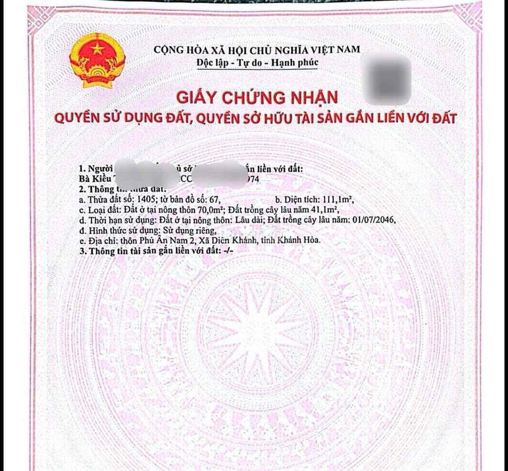 Bán lô đất đẹp MẶT TIỀN đường Bà Đề, Diên An giá tốt đầu tư