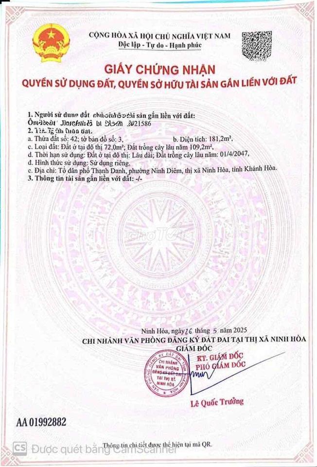 cần bán gấp Nhà nghỉ mặt tiền hà huy tập dốc lết