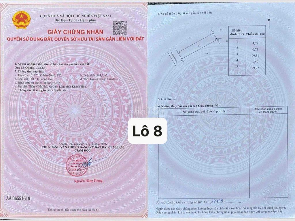 Bán lô đất 08 cực đẹp