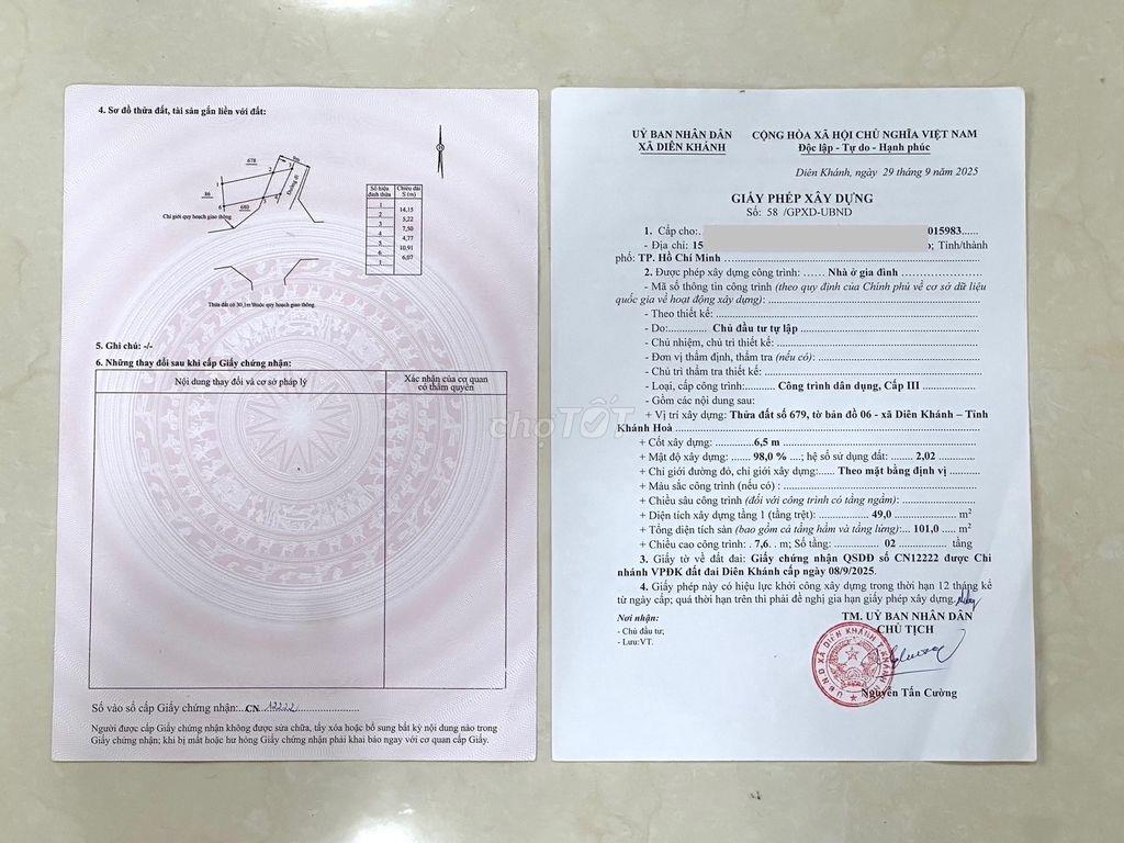💥Chính chủ bán nhà trung tâm Diên Khánh .2 tầng.