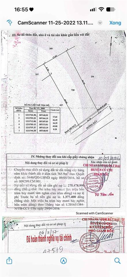 Xưởng May Củ Chi Giá Chỉ 16,5tr/ m2