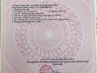 Bán Vườn Bưởi Rộng 6.000m2 - Cách Nha Trang 40p - Đường Ô Tô, Có Sổ Đỏ