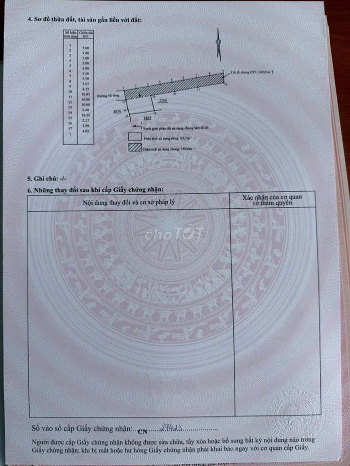 Bán đất thổ cư 65m2 đến 108m2 sát bên Bệnh viện đa khoa Diên Khánh