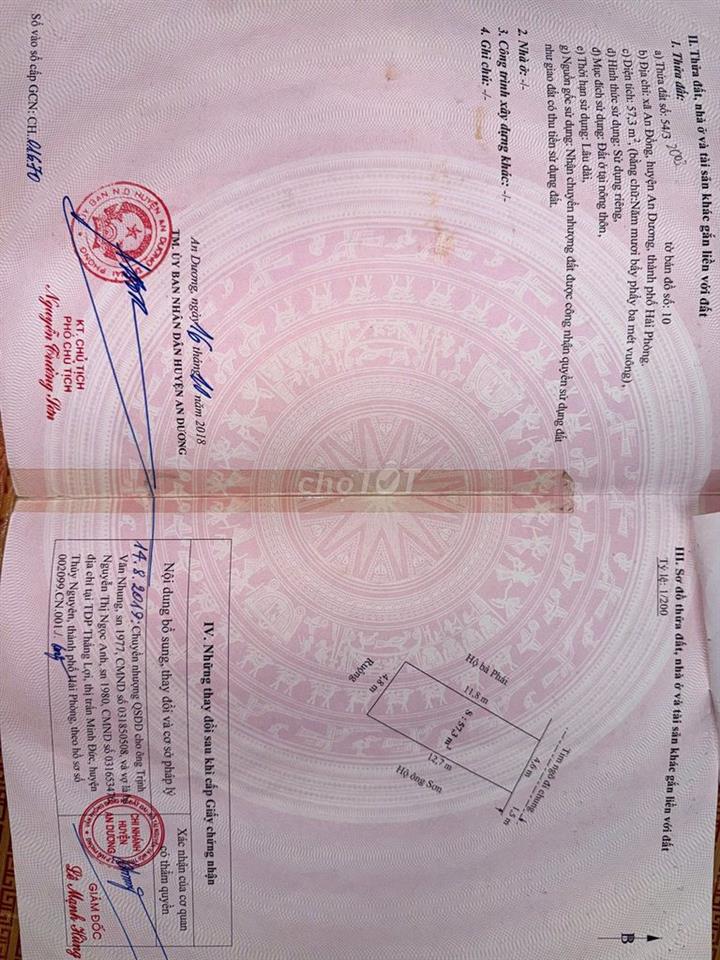 Chính chủ bán nhà Vĩnh Khê ngõ ô tô