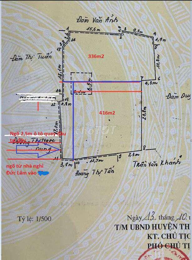 Đất Thổ Cư Sú 2 phường Thiên Hương (Lâm Động cũ)