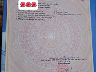 🔥379 Triệu- chính chủ bán 237m2 Đất Vạn Tường, Quảng Ngãi