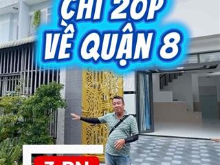 Nhà 1lầu hẻm xe hơi, 80m2, ngay vòng xoay Tân Kim, QLo50