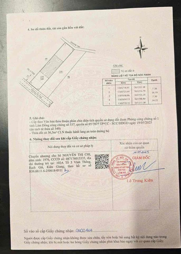 LÂM ĐỒNG 250m có 100 thổ cư
