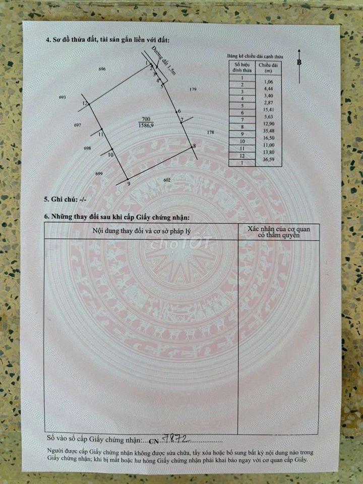 Chỉ 1.75 tỷ sở hữu 1586m2 đất xây nhà vườn cực đẹp