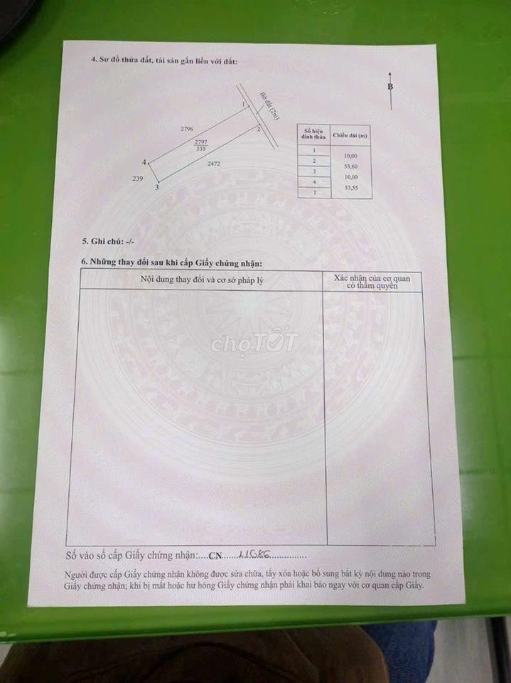 535m2 đất vườn 10x 53m đường ô tô cực đẹp, 400tr