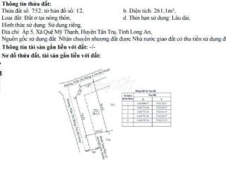 chỉ 950tr sở hữu 261m² đất thổ góc 2 mặt tiền cực đẹp