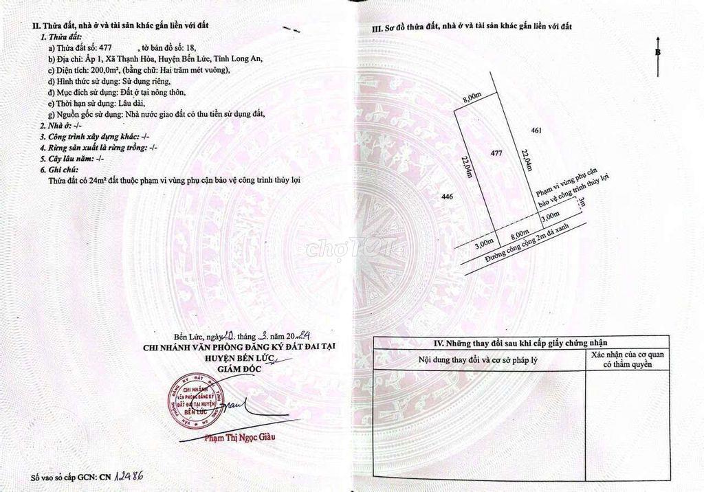 Chỉ 2.4 tỷ sở hữu 1583m2 đất có 400m2 thổ cư