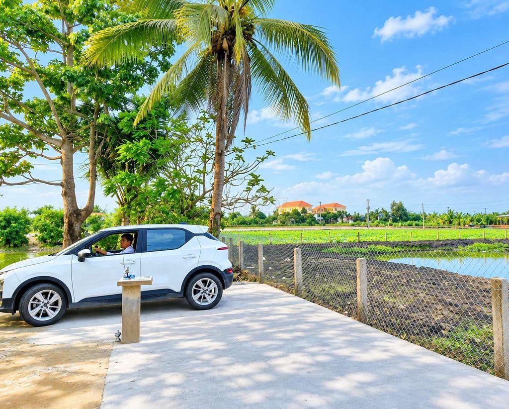 Đất siêu phẩm xây nhà vườn đối diện trường học Tân Trụ