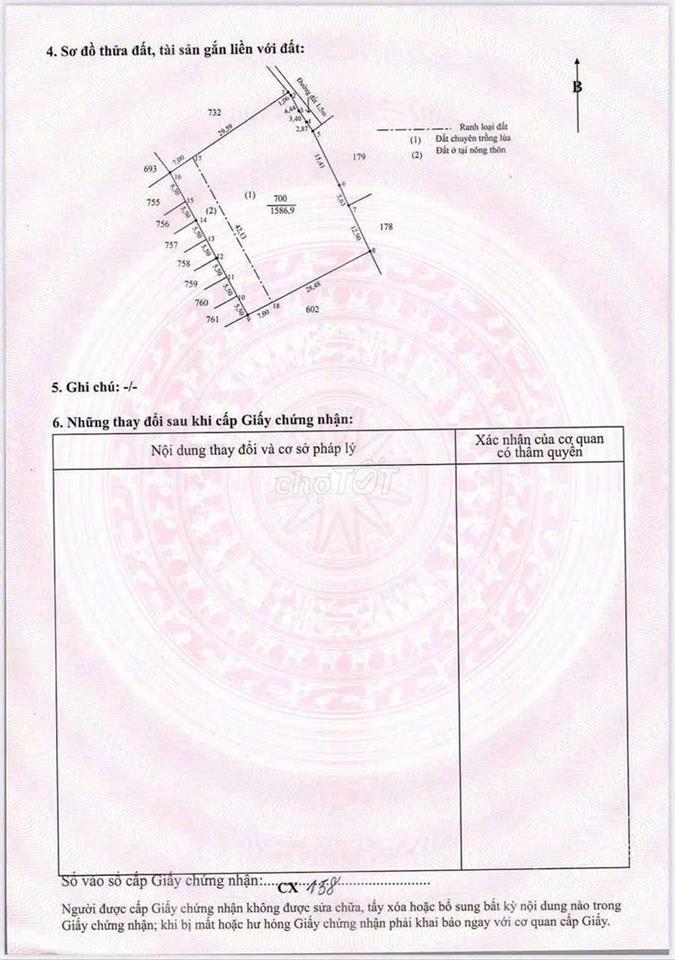 Đất siêu phẩm xây nhà vườn đối diện trường học Tân Trụ