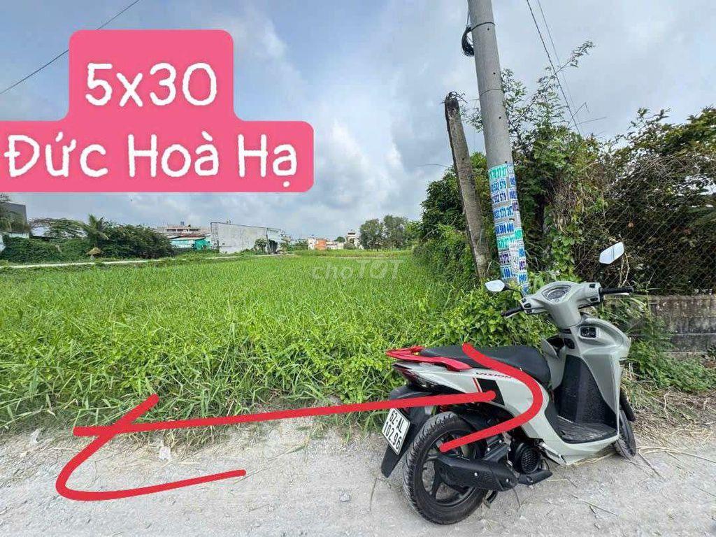ĐẤT NGAY CỔNG TÂN ĐỨC 150m2 thổ cư ĐỨC HOÀ HẠ